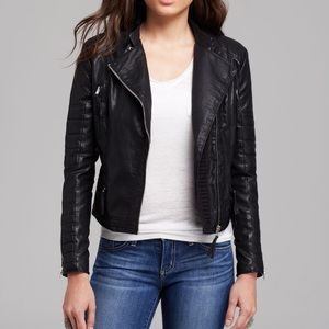 RARE Blank NYC Moto Vegan Leather Jacket in Black